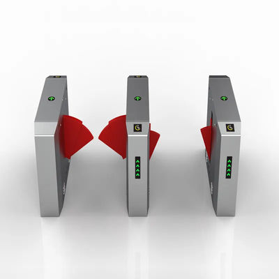 Solution piétonnière 1400*300*980mm de porte de tourniquets d'aileron acrylique