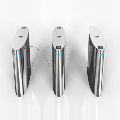 Barrière AC220V 50HZ d'aileron de tourniquet de contrôle d'accès d'acier inoxydable de 304 catégories