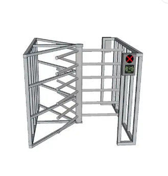 Contrôle d'accès de porte de tourniquet de taille de moitié de porte à deux battants pour l'école/supermarché