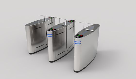 Tourniquet en verre acrylique 60Hz de porte de glissement de degré de sécurité de scanner de Code QR du piéton IP66