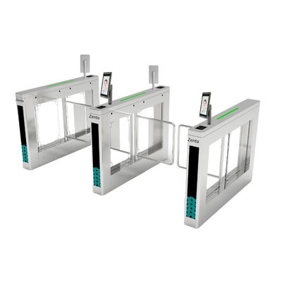 Zento Space-Saving Swing Gate Turnstile with 0.8s Fast Passage 99.9% Accurate Recognition and 360° Safety Protection