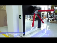 Porte 1s de tourniquet de trépied de tourniquets de sécurité de chantier de construction de DC12V AC18V