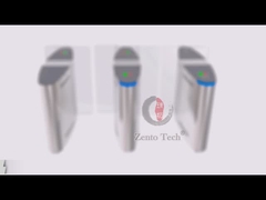 Largeur 550mm de passage de tourniquet de porte de glissement de la reconnaissance des visages SS304